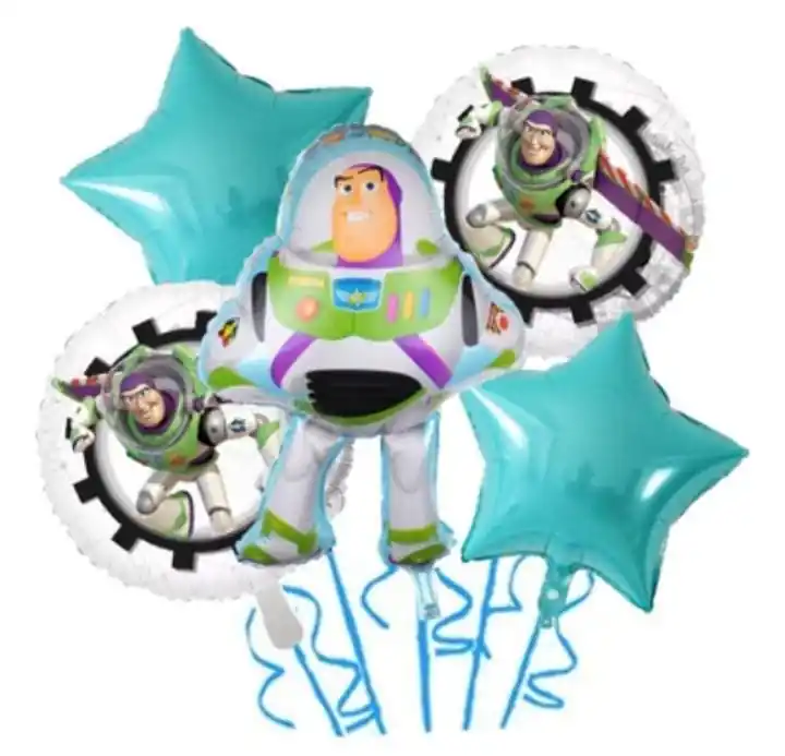 مجموعة بالونات فويل هيليوم شكل باز يطير من فيلم توي ستوري